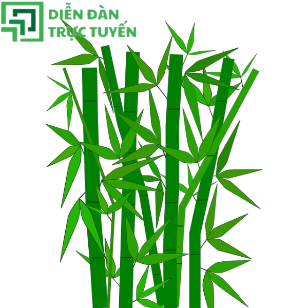 Cây tre xanh biếc vector