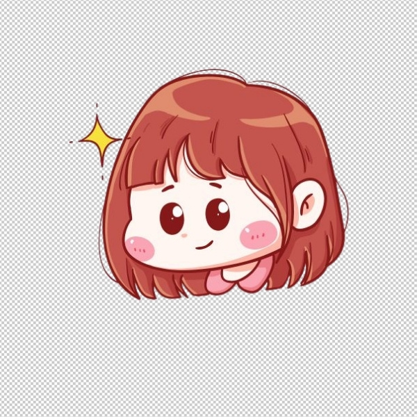 Vector mặt nữ bầu bĩnh