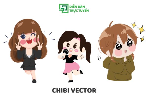 Tải Bộ Sưu Tập Chibi Vector Đa Dạng, Linh Hoạt Thiết Kế