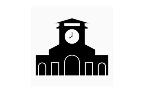 Chợ Bến Thành vector âm bản 