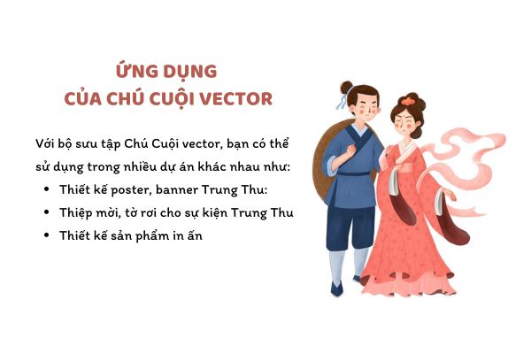 Ứng dụng của chú Cuội vector trong thiết kế Trung Thu