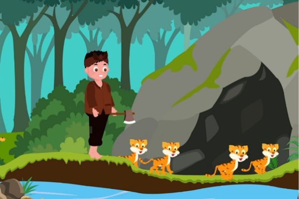 Chú Cuội vào rừng vector