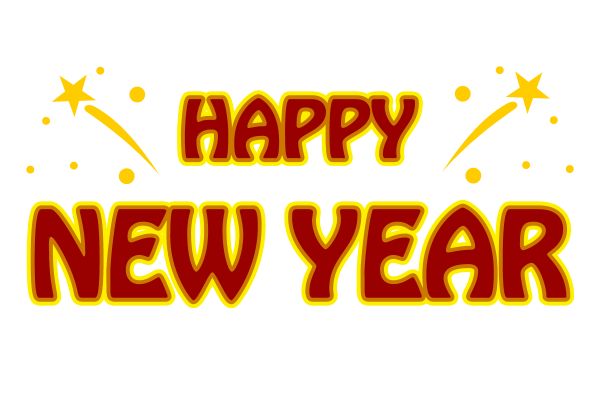 Chúc mừng năm mới vector text