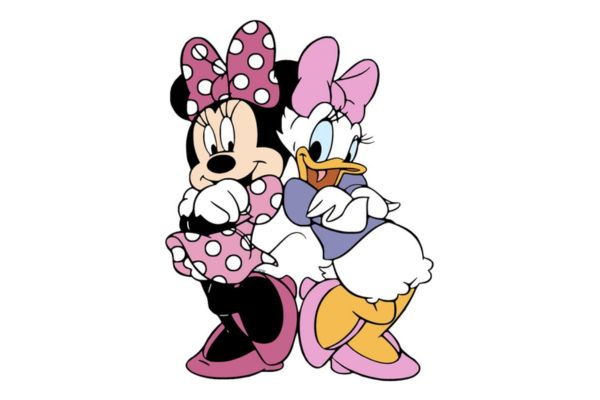 Chuột mickey vector & vịt donald