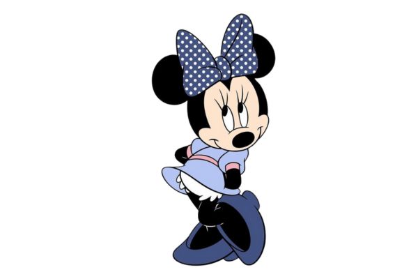 Chuột mickey vector màu xanh
