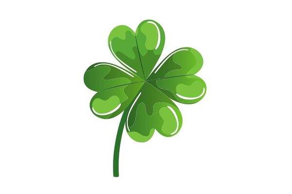 Cỏ 4 lá vector đẹp ấn tượng