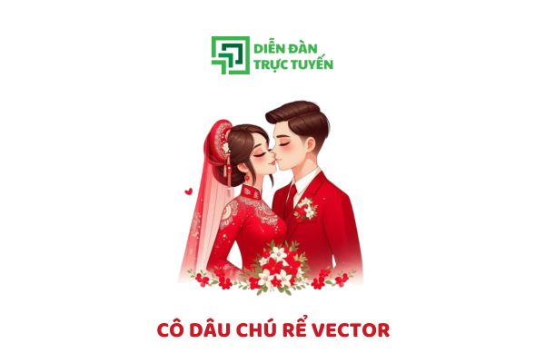 Tải Nhanh Bộ Sưu Tập Cô Dâu Chú Rể Vector Tình Cảm