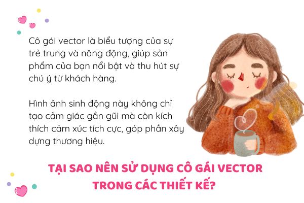 Tại sao nên sử dụng cô gái vector trong các thiết kế?