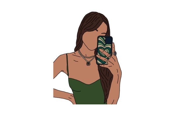 Cô gái vector cá tính