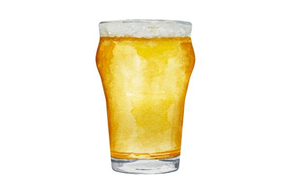 Cốc bia vector thấp