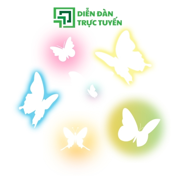 Mẫu Con Bướm Vector Bản Neon