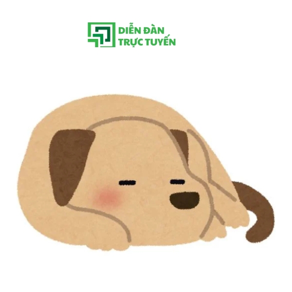 Mẫu Con chó Vector Nằm Ngủ