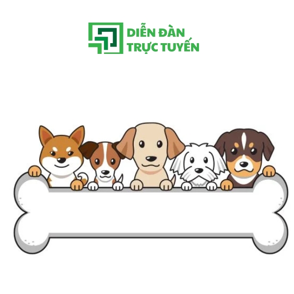 Mẫu Vector Con Chó Và Cục Xương