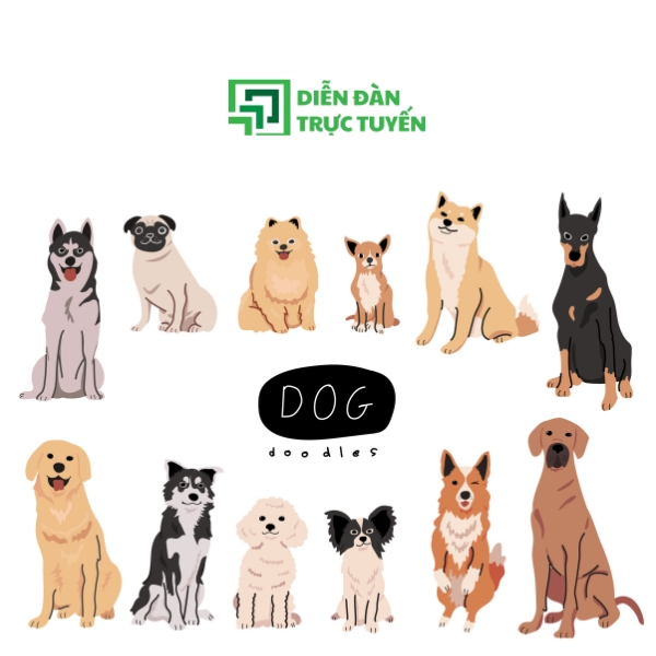 Mẫu Con Chó Dễ Thương Vector