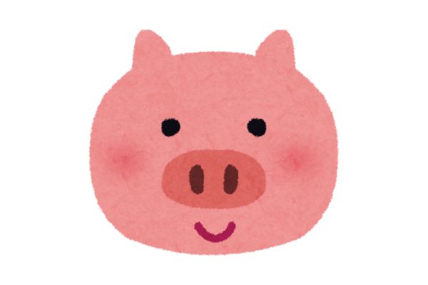 Mặt con heo đẹp file vector