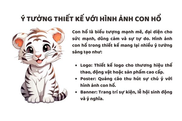 Ý tưởng thiết kế với hình ảnh con hổ
