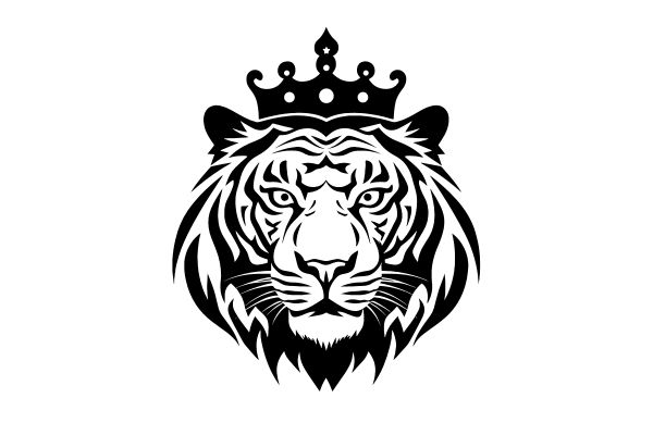 Con hổ vector mang vương miệng
