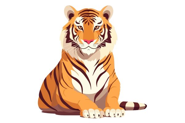Con hổ vector phổ biến