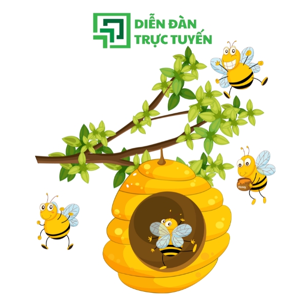 Hình: Con ong vector và tổ ong