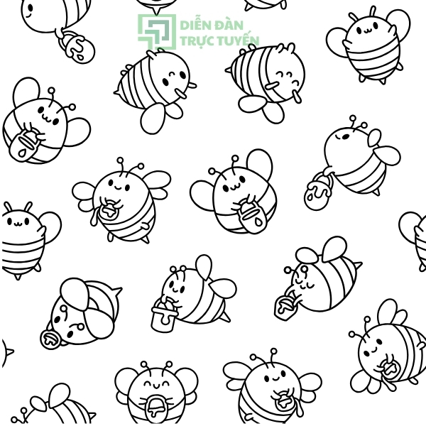 Hình: Con ong vector đẹp
