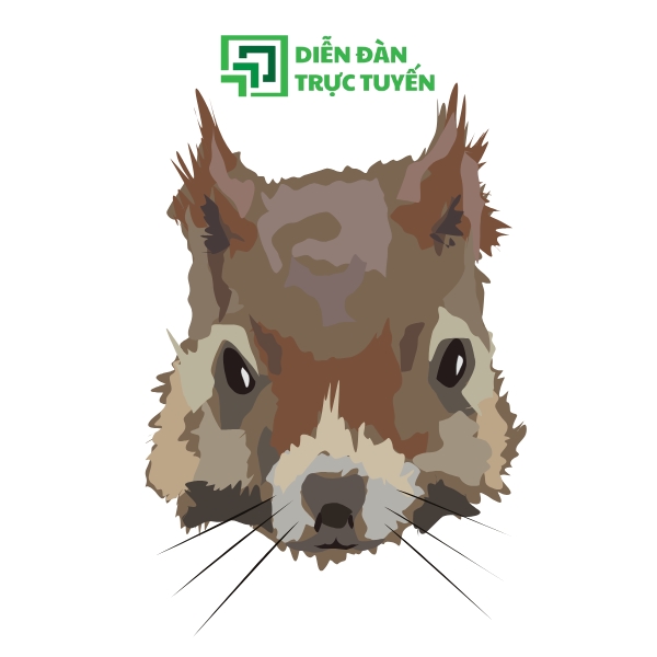 Mẫu Vector Con Sóc Bằng Nét Vẽ Độc Đáo