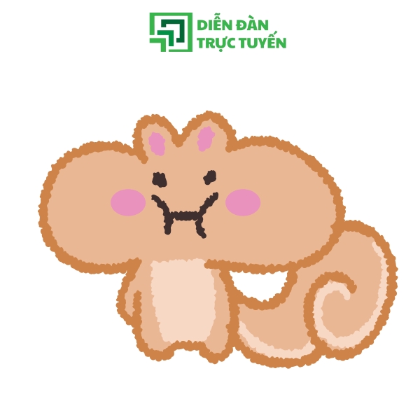 Mẫu Con Sóc Vector Hoạt Hình Cute