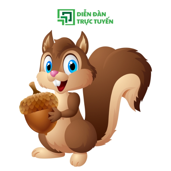 Mẫu Con Sóc Vector Mắt Màu Xanh