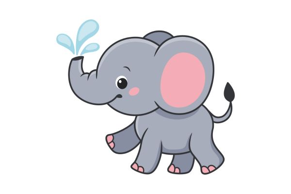 Con voi vector phun nước