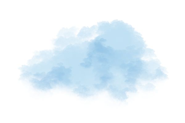 Vector đám mây xanh bồng bềnh 