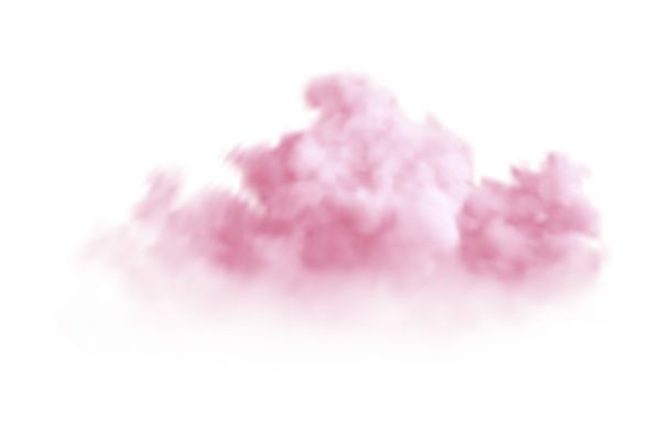 Vector mây hồng loang màu 