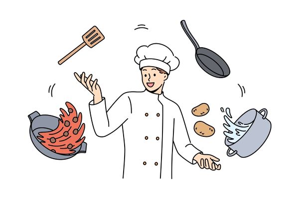 Đầu bếp vector độc đáo