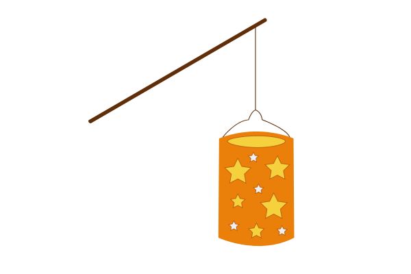 Đèn ông sao vector thanh dài