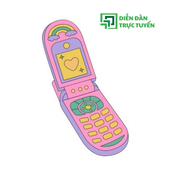 Hình: Điện thoại Nắp Gập Vector