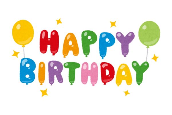 Happy birthday vector text