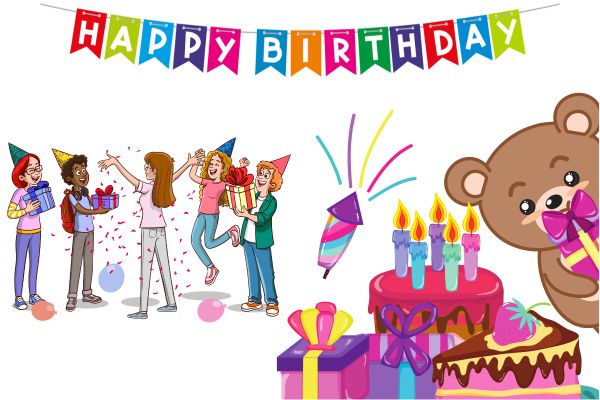 Happy birthday vector nhiều mẫu 