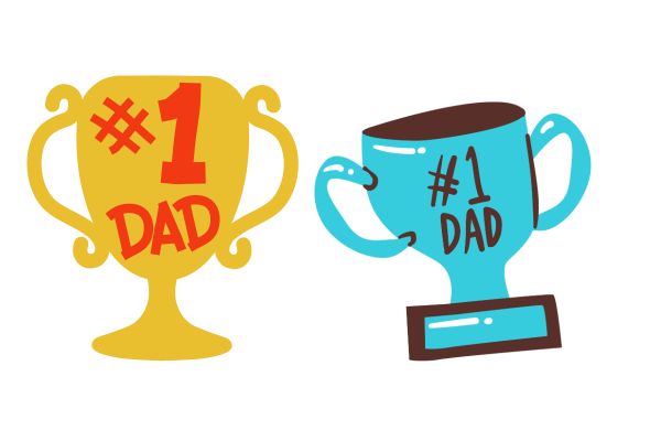 Happy father's day cúp vector