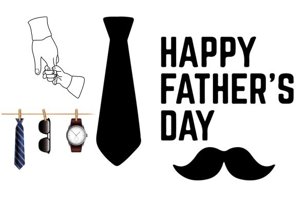 Happy father's day phụ kiện vector
