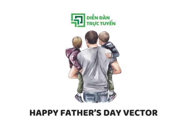 Download Mẫu Happy Father’s Day Vector Free