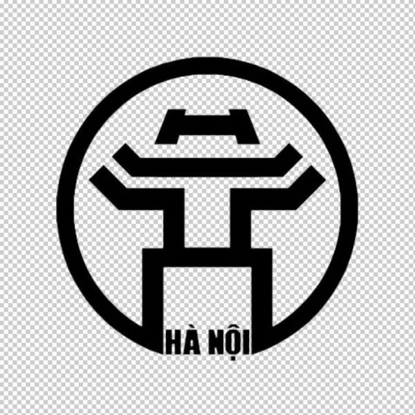 Logo Hà Nội vector đen