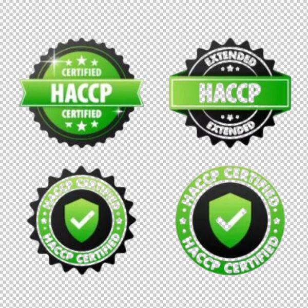 Logo HACCP vector in bao bì sản phẩm