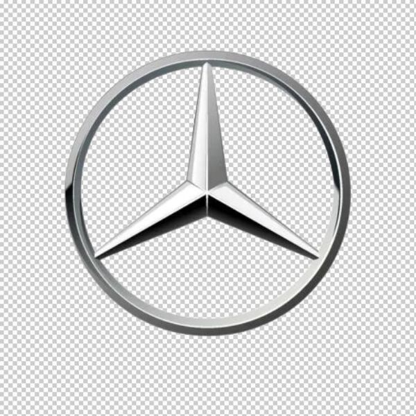 Vector Logo Mercedes Benz bạc