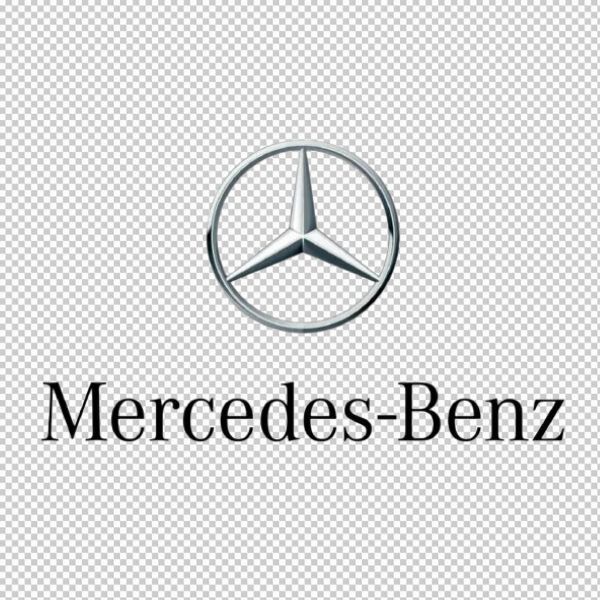 Logo mercedes benz bạc 