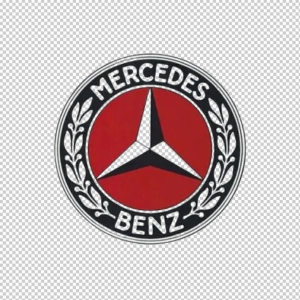 Vector Logo Mercedes Benz đỏ