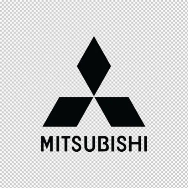 Logo Mitsubishi Vector âm bản