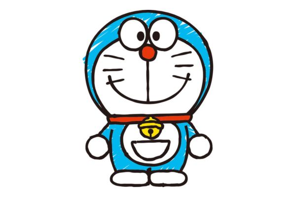 Doraemon vector nét vẽ cơ bản