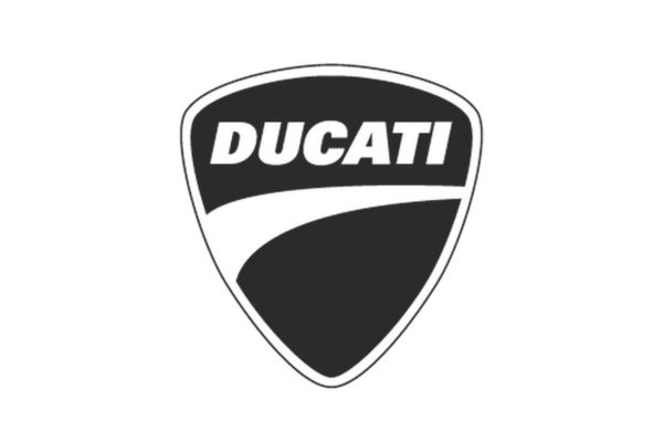 Ducati logo vector âm bản