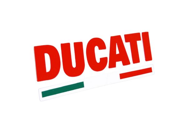Ducati logo vector text nghiêng 
