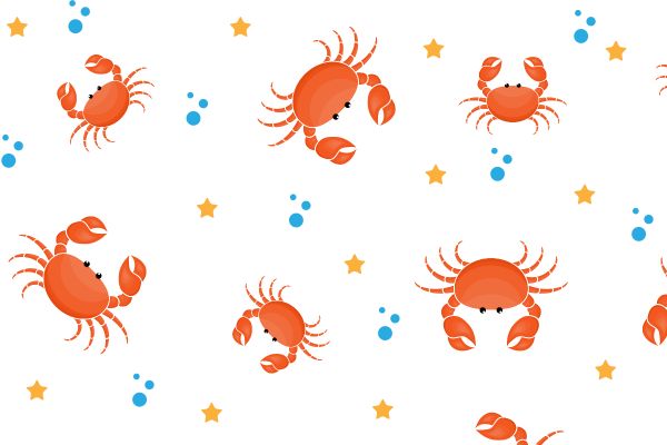 Nền nhiều con cua vector 