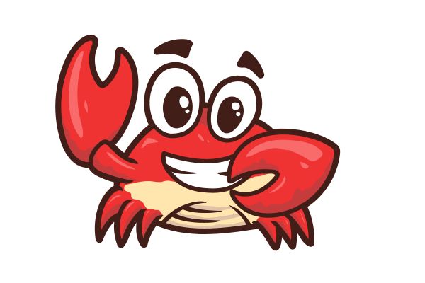 Con cua vector đỏ lém lỉnh