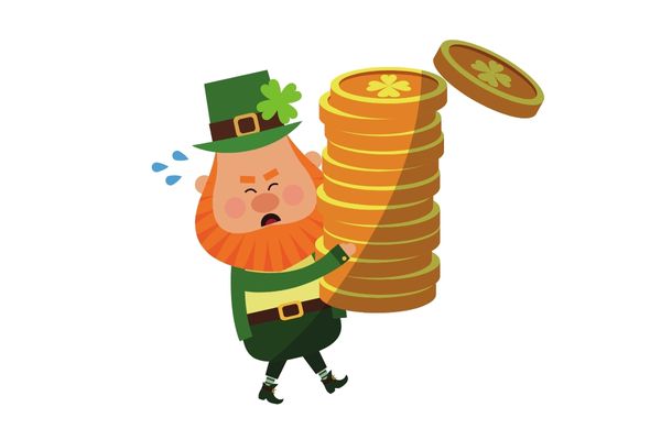 Vector đồng tiền xu và chibi 